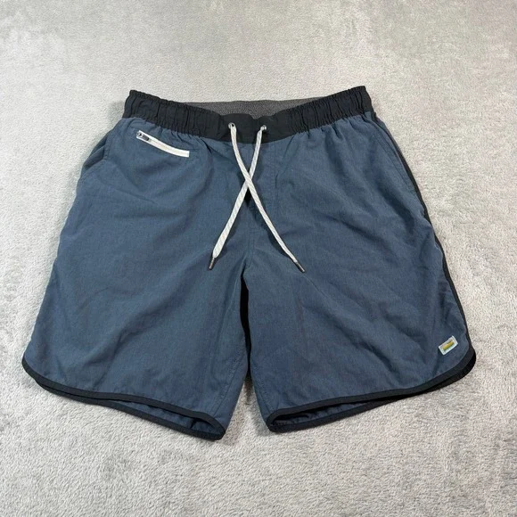 Vuori Kore Shorts Mens Medium Blue 8" Inseam Athletic Gym Activewear - Picture 1 of 8